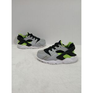 Nike Air Huarache Run‎ Wolf Gray/Volt Green 704949-015 Toddler Size 7C